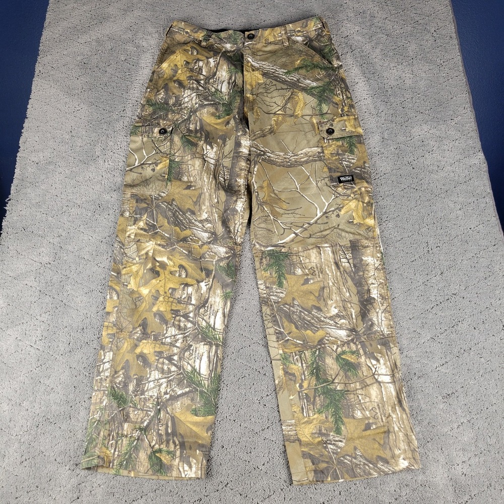 Walls Legend Camo Pants Mens M Cargo Double Knee Realtree Xtra Hunting Outdoors